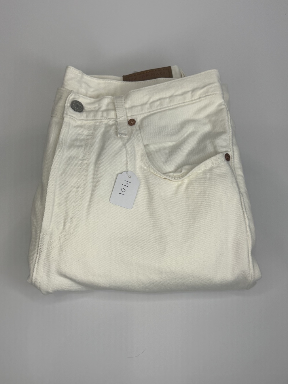 PF-1401 Levi's 501 White Jeans